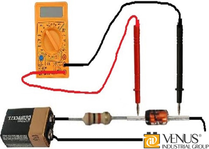 تست دیود با مولتی متر